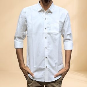 100% Premium Cotton Shirt White